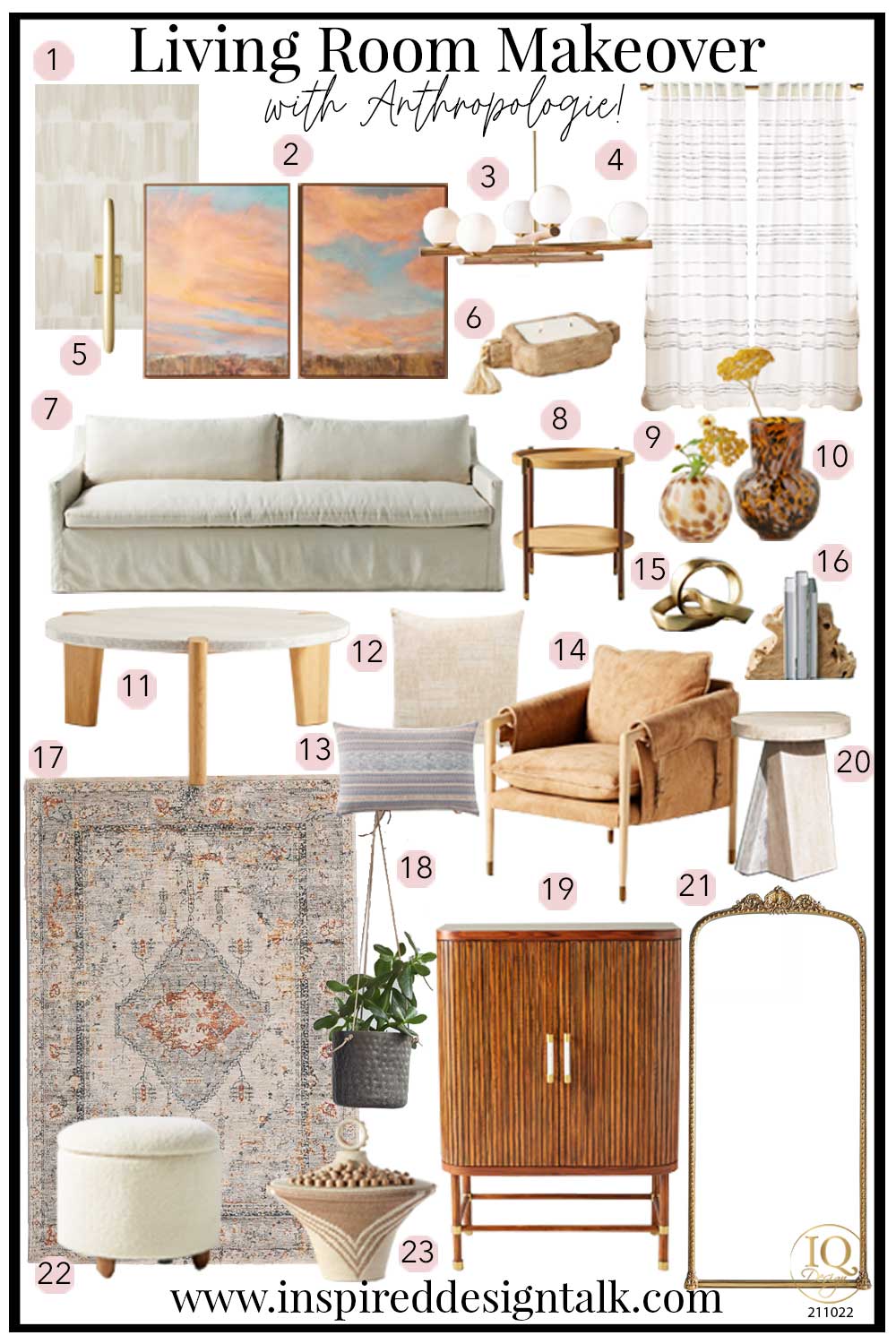 Anthropologie Living Room Makeover Ideas (Shop The Look)