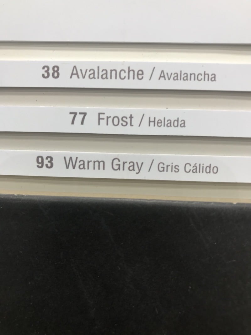 Mapei Frost Grout Vs Warm Gray