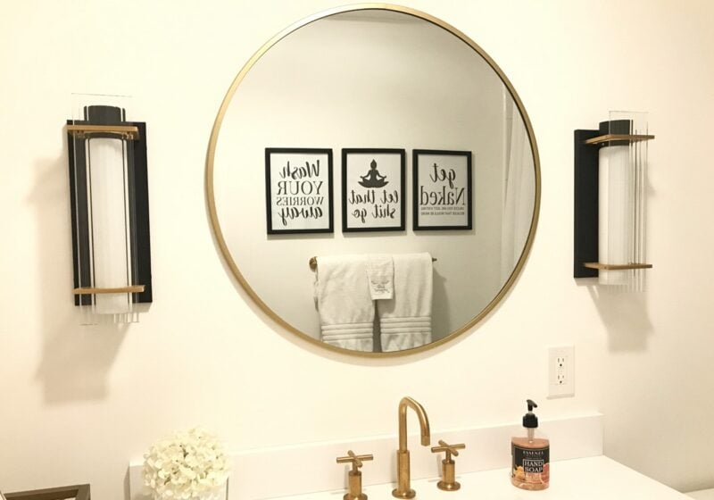 Black And White Bathroom Wall Art For Any Design Style