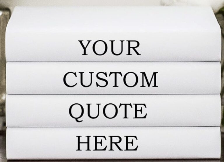 How To Make Your Own Decorative Quote Book Set