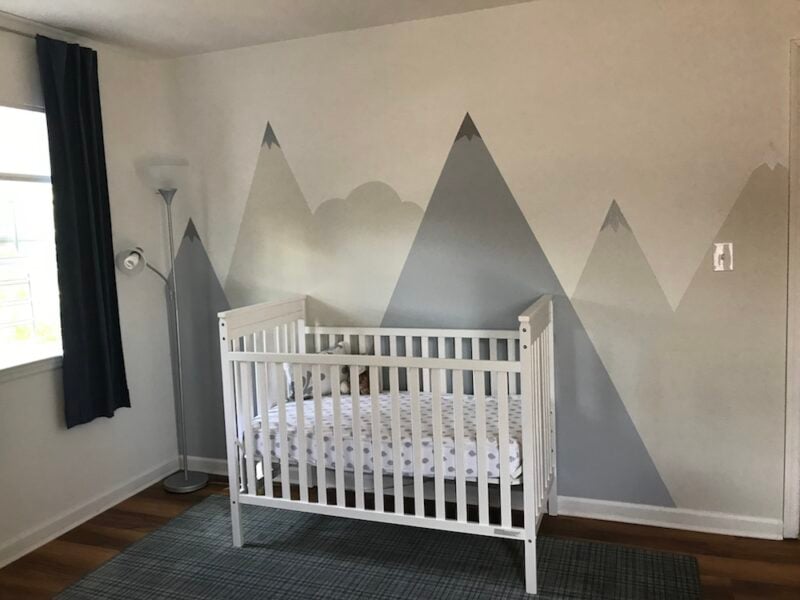 How To Paint A Nursery Mountain Mural In 7 Easy Steps