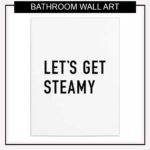 Black And White Bathroom Wall Art For Any Design Style