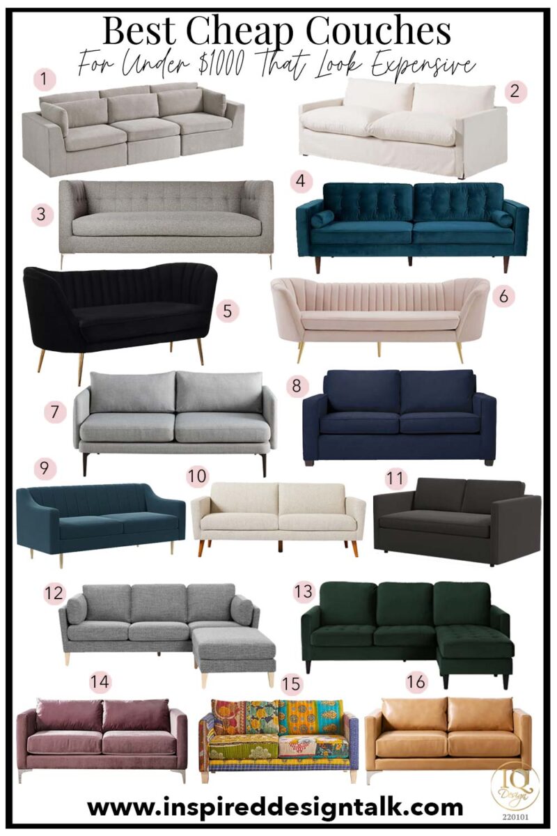 Best Cheap Couches That Cost About 1000