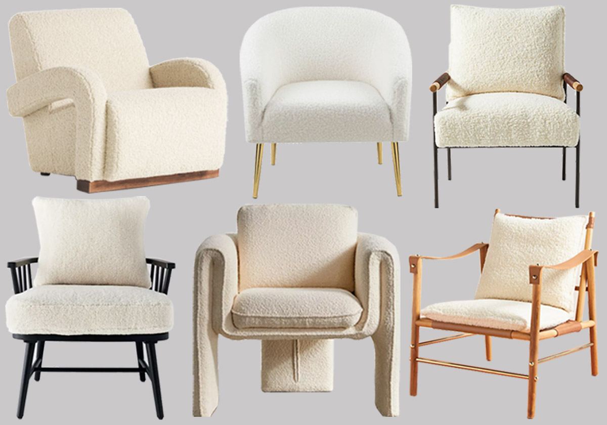 two white accent chairs