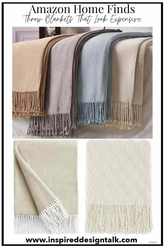 amazon home finds cashmere throw blankets