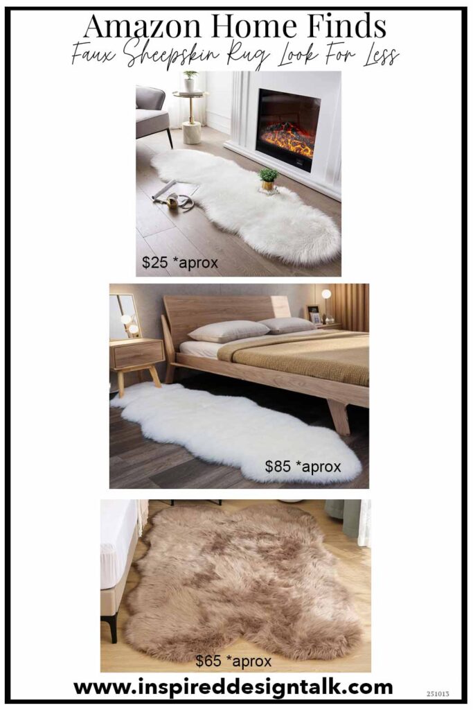 faux fur throw rug