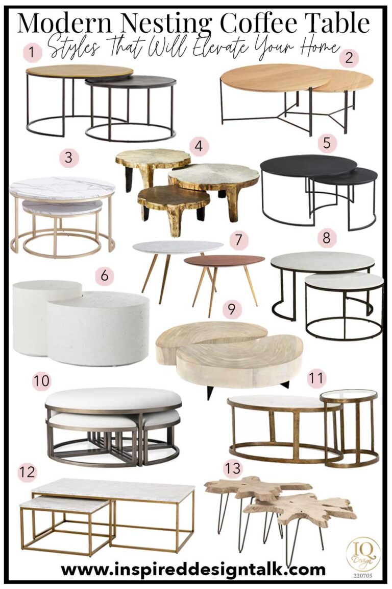 13 Modern Nesting Coffee Tables (Save or Splurge)