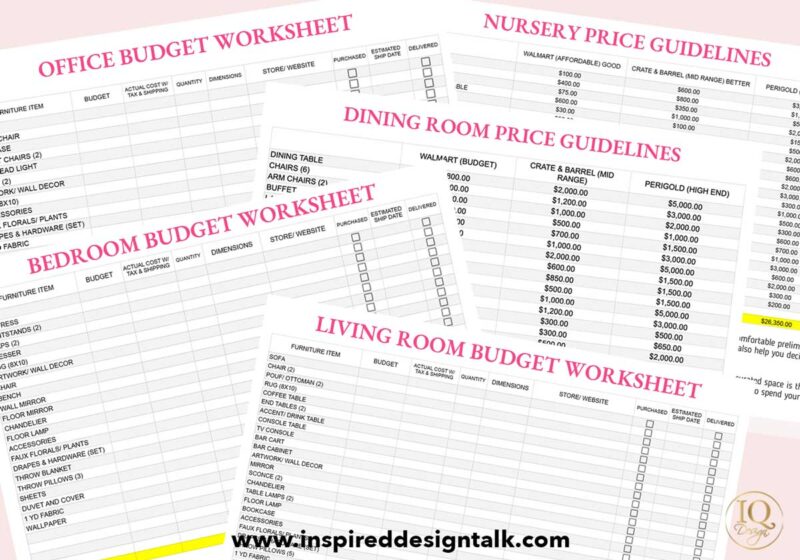 5 Best Room Design Budget Printable Freebies