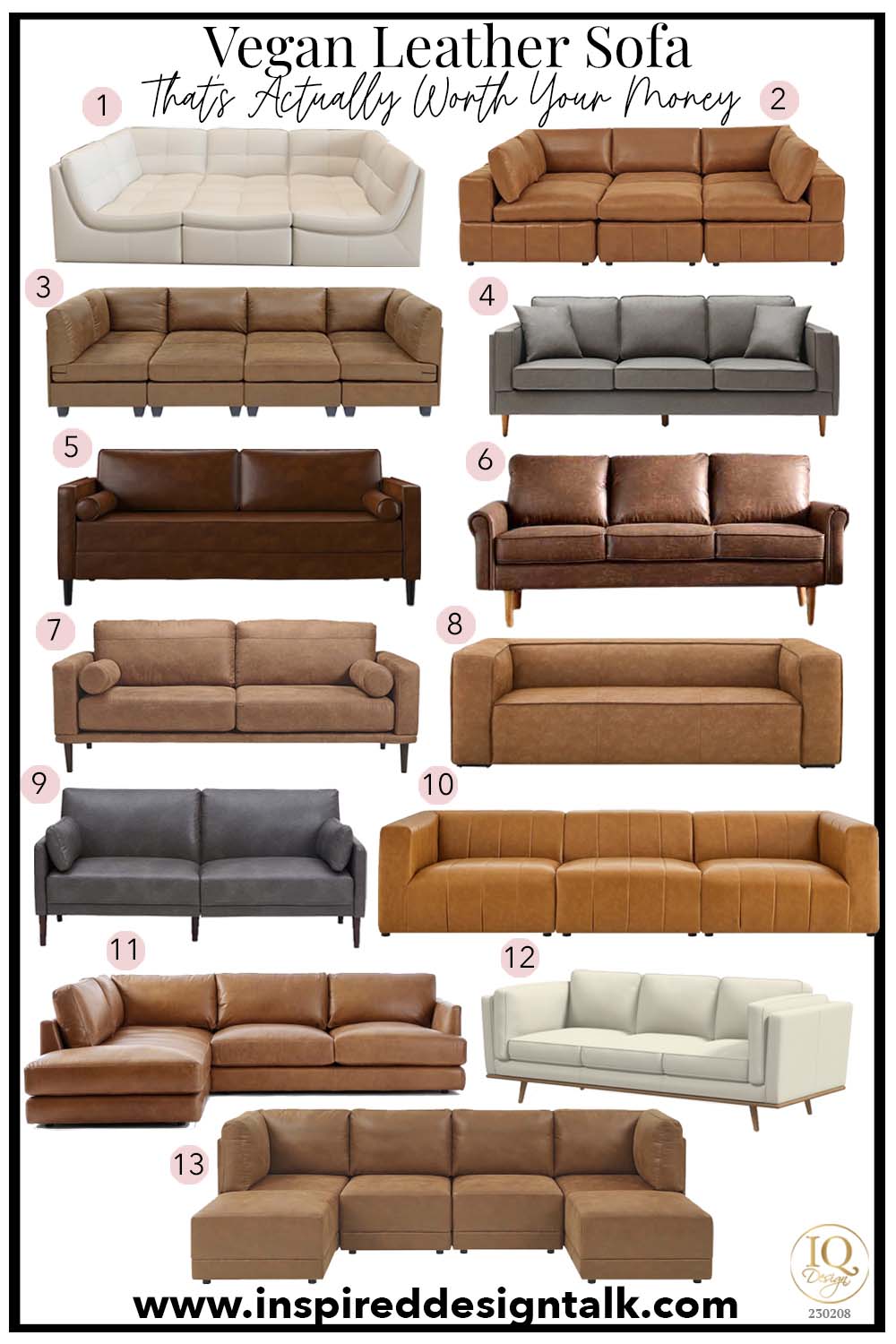 13 Vegan Leather Sofa Styles Better Than The Real Thing