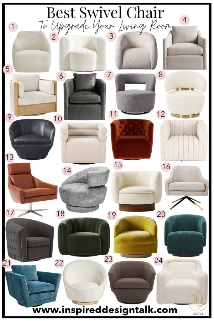 best swivel chair collage