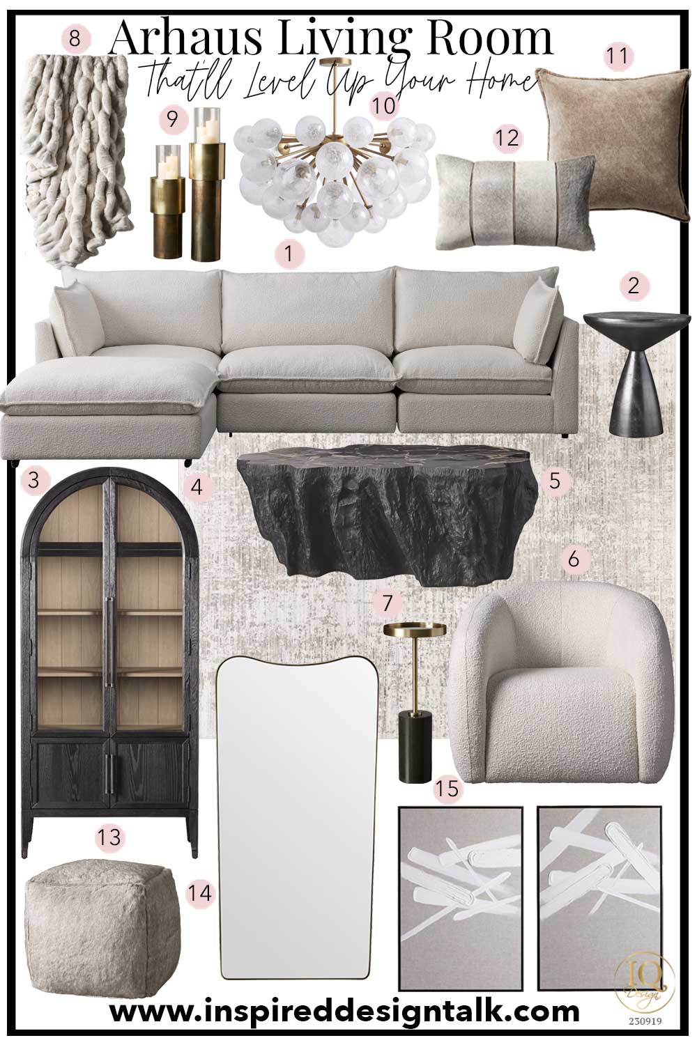 Arhaus Living Room Design Inspiration• Inspired Design Talk
