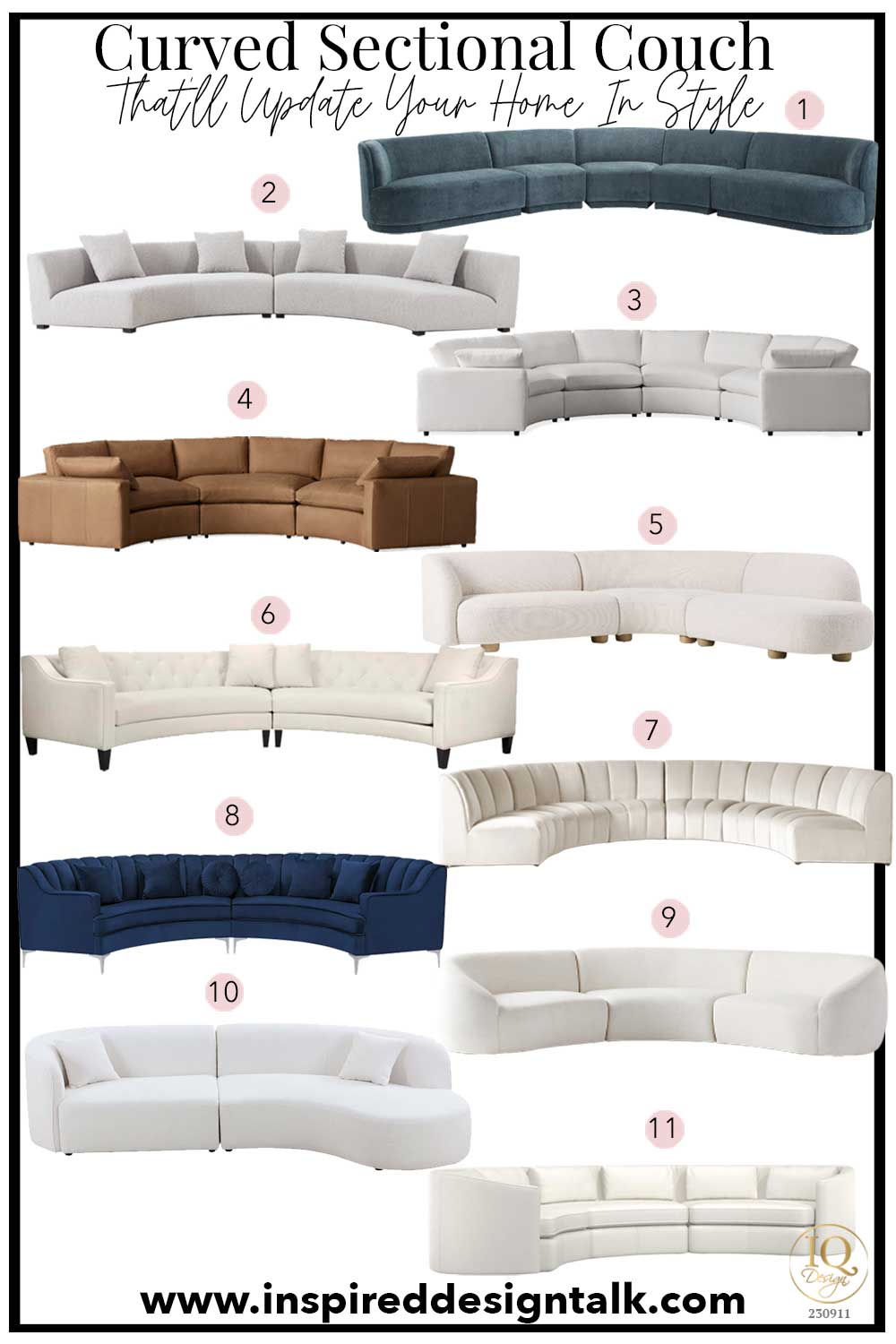 Best Curved Sectional Couch Ideas Guide) 2024