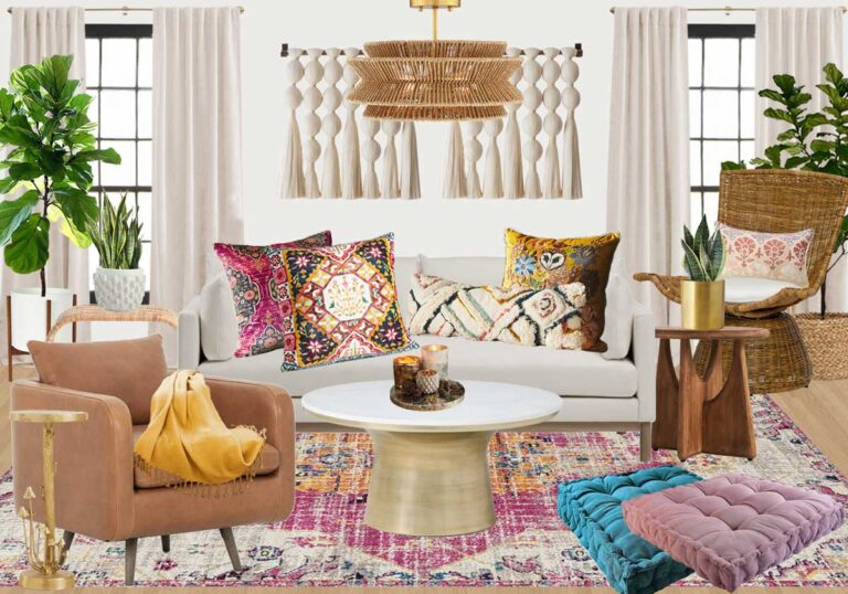 Curated visual reference: Gallery Detail: Scandi Boho Living Room Blending Nordic Bohemian Aesthetics
