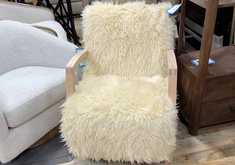 fur chair homegoods