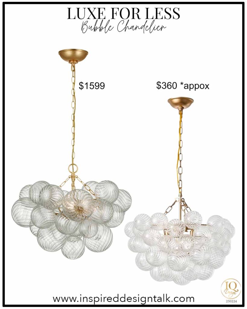 bubble chandelier look for less