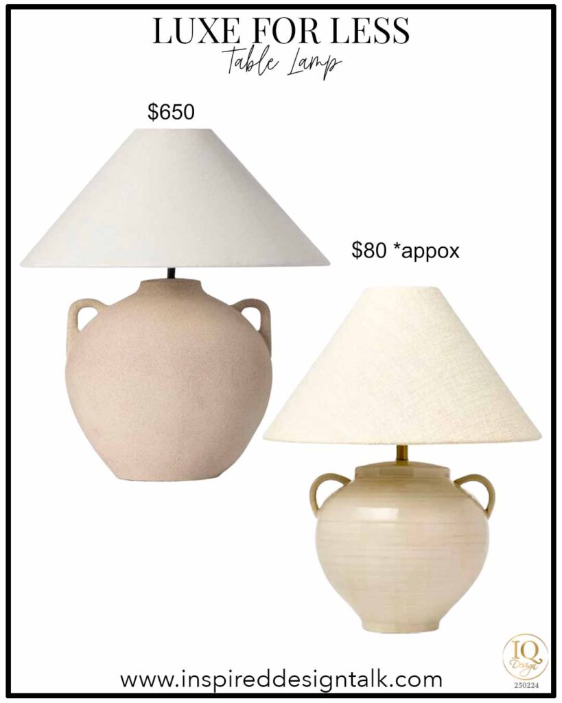 organic table lamp look for less