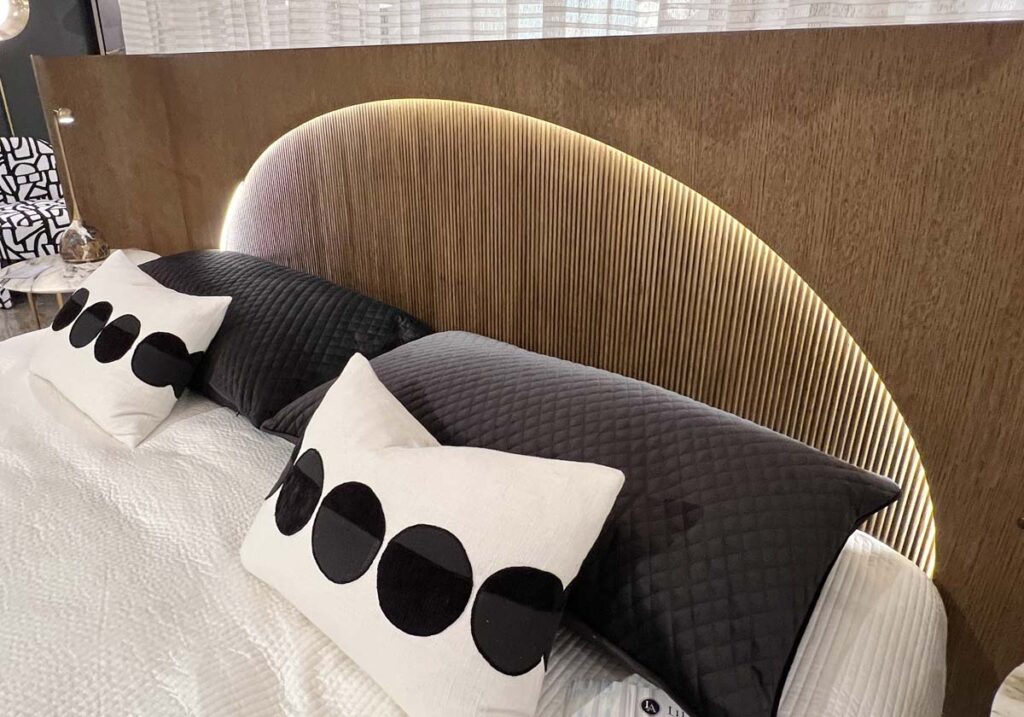 backlit headboard