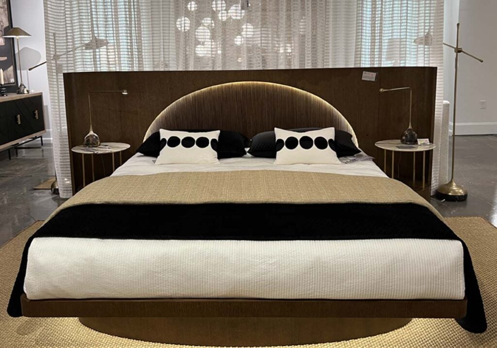 elegant bedroom decorating ideas backlit headboard