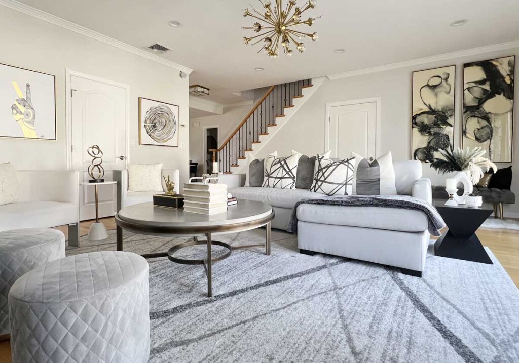 affordable home decor neutral living room