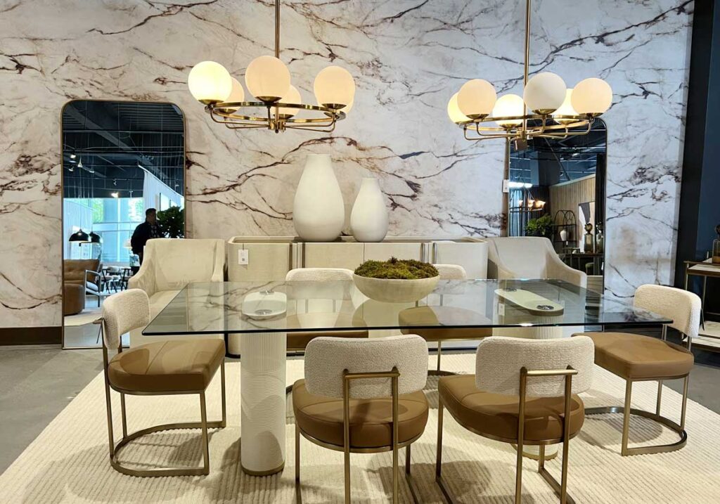 mirrors in dining room
