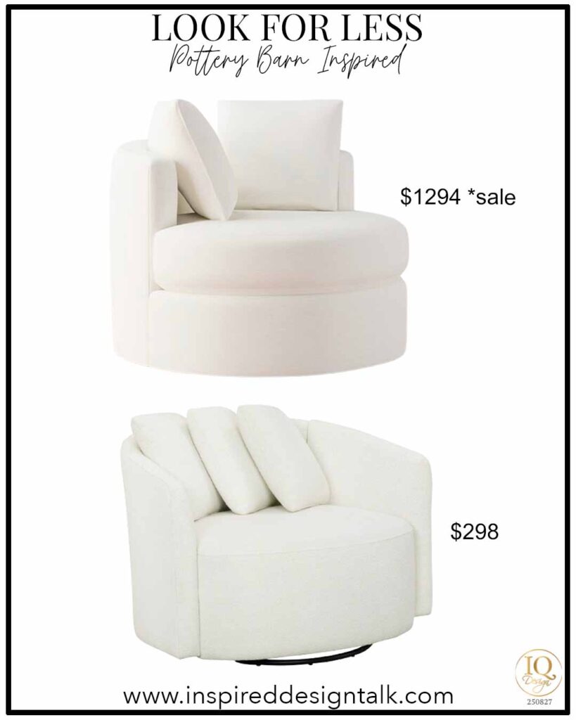 accent swivel chair look for less