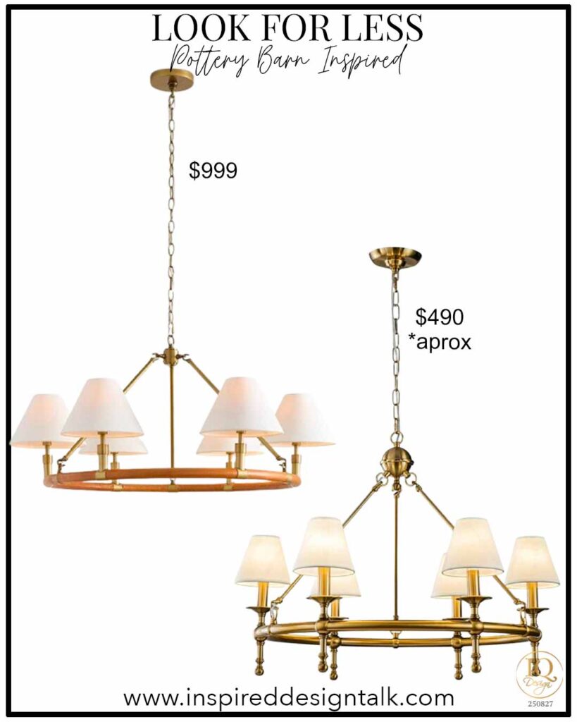 gold chandelier with lamp shades look for less