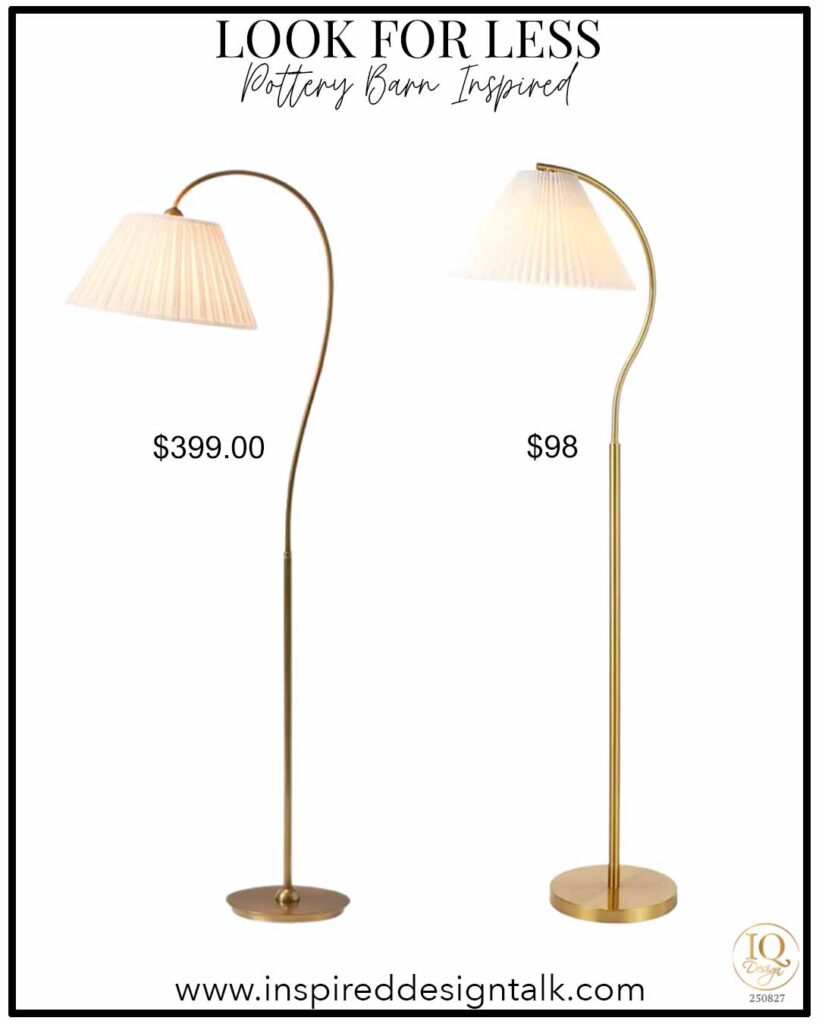 pleated floor lamp pottery barn fall decor