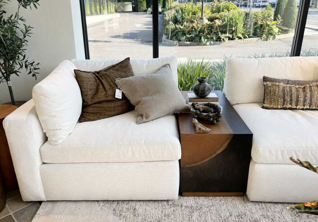 table between modular sectional