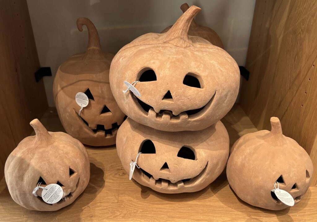 terracotta pumpkin fall decor