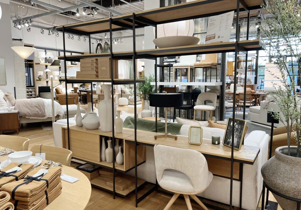 West Elm Decorating Ideas bookshelf with desk