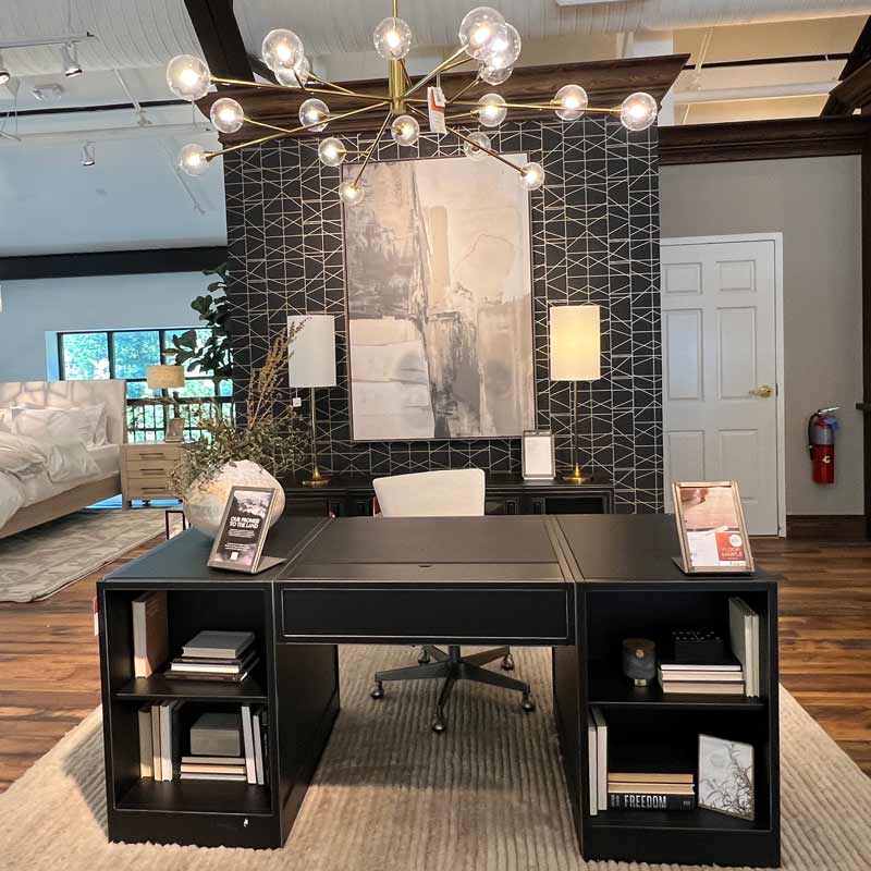 black executive desk arhaus decorating ideas