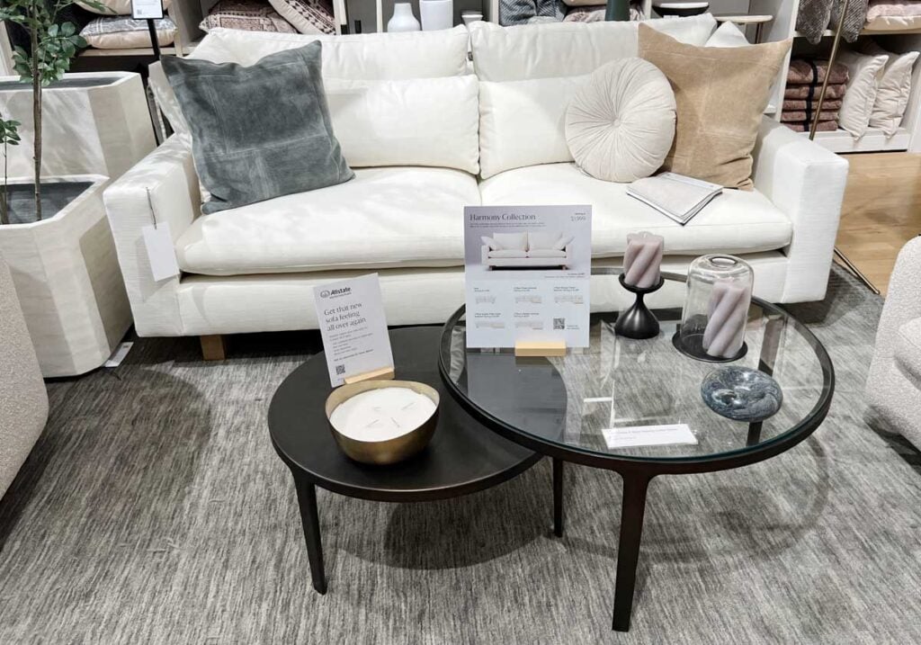 black nesting coffe tables