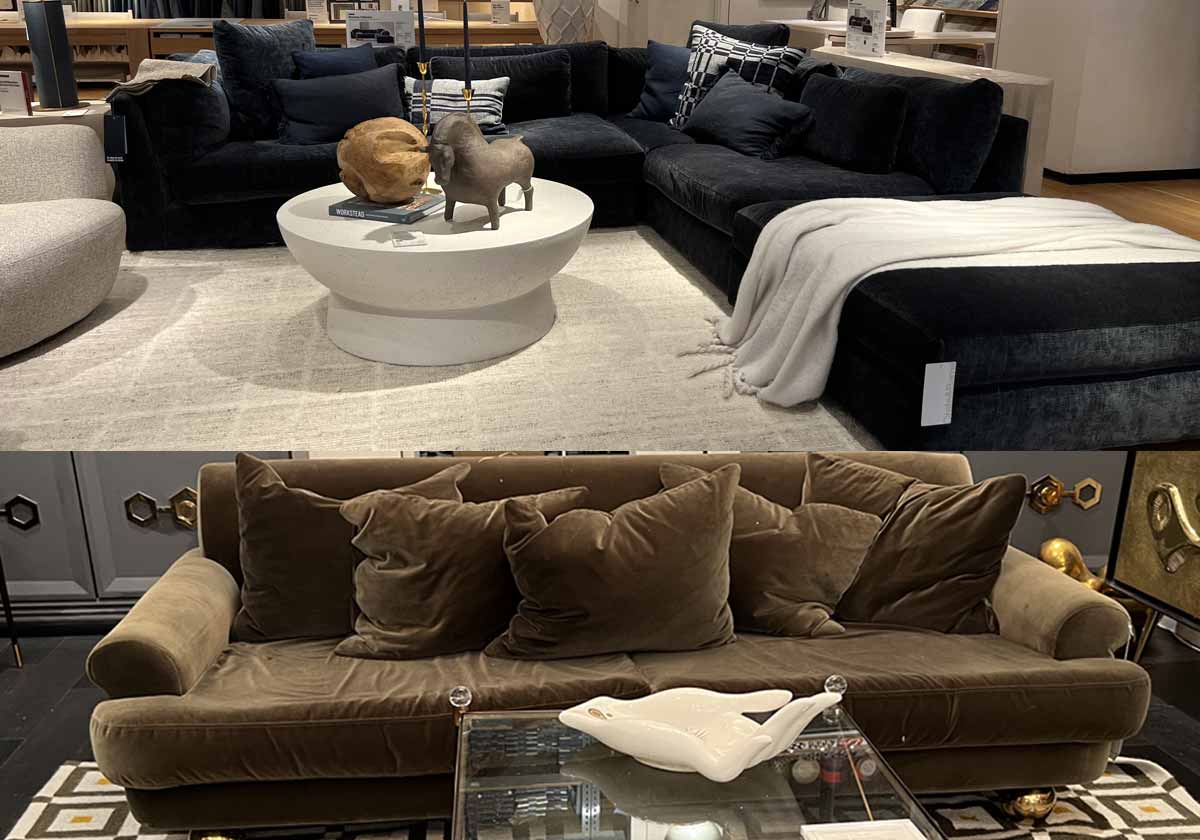 best sofa color navy vs brown