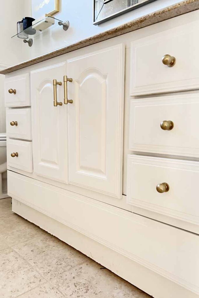 champagne bronze knobs and pulls