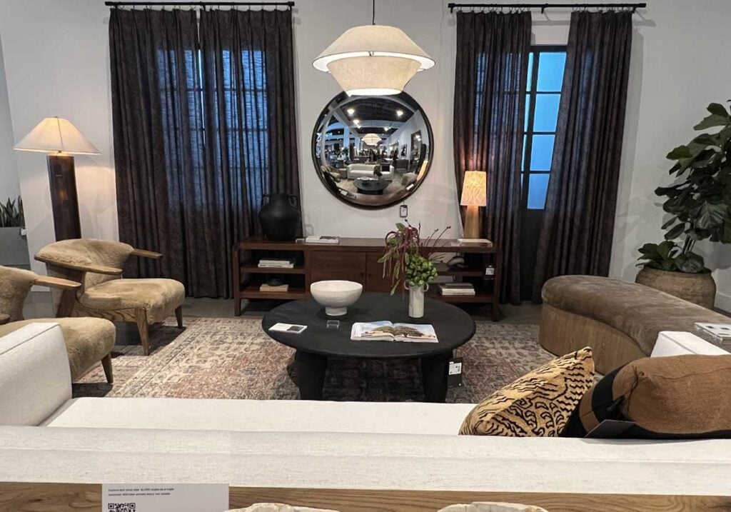 brown curtains living room