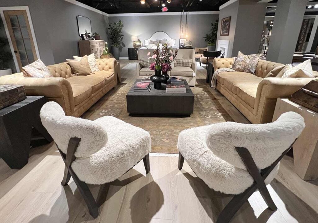 double leather sofa living room