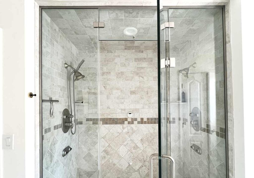 shower door glass color