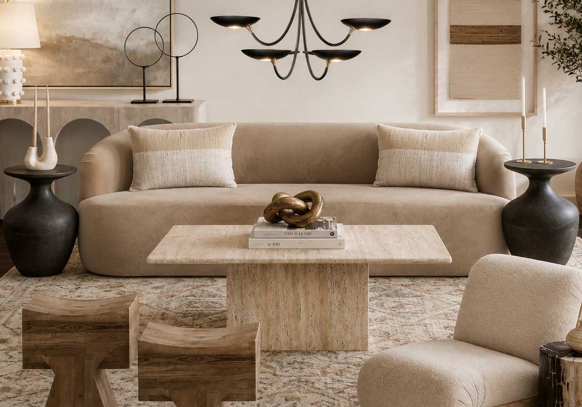 warm neutral living room ideas