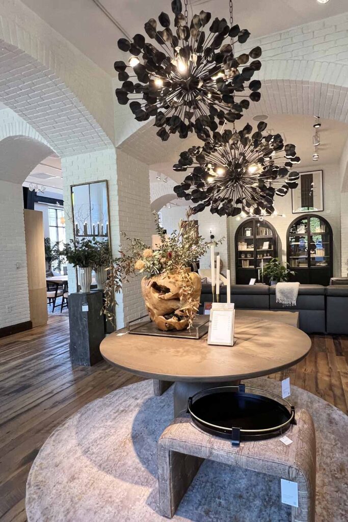 arhaus vs crate and barrel chandelier entryway