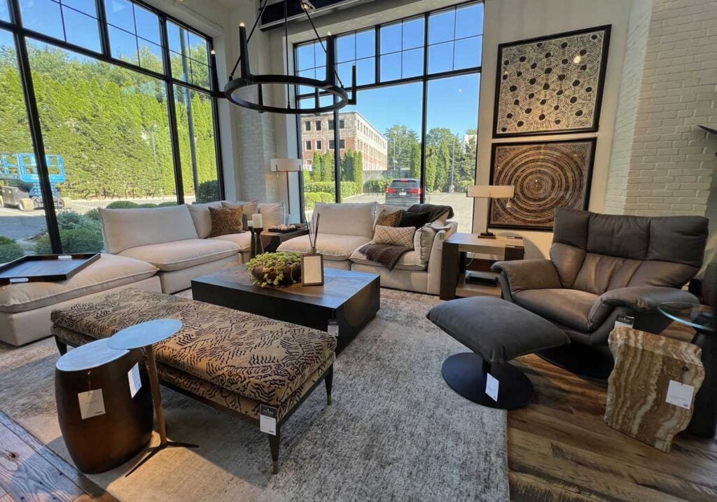 arhaus neutral living room