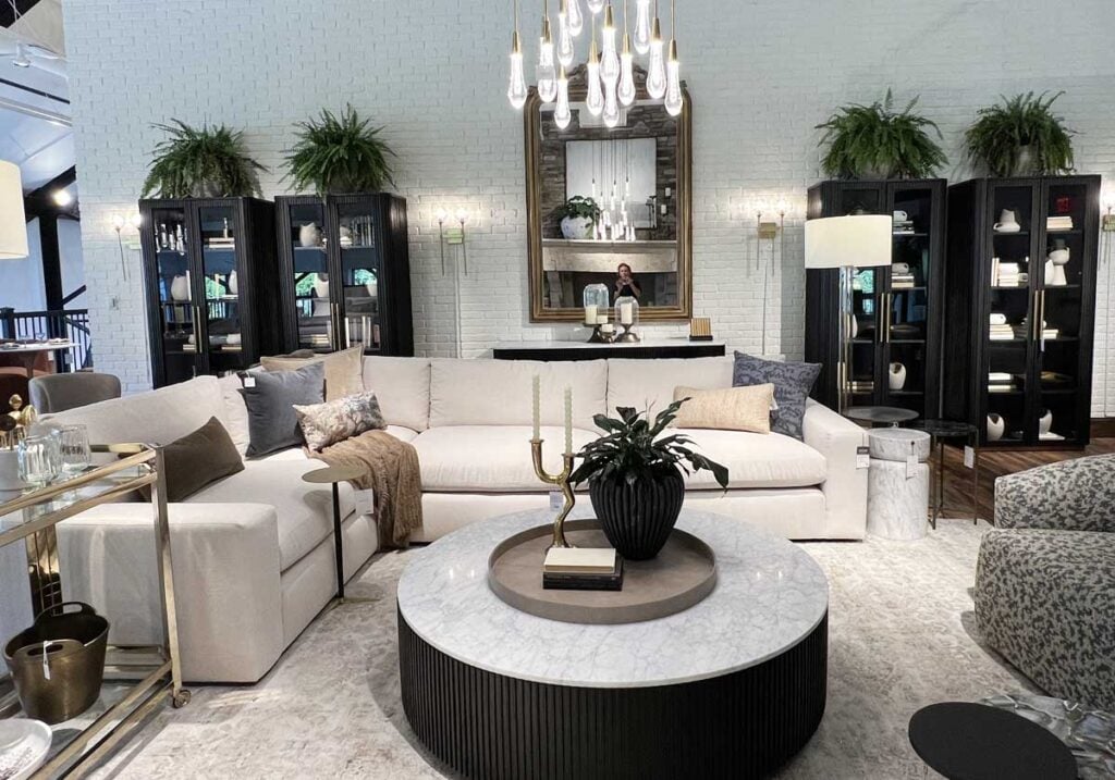 arhaus neutral living room
