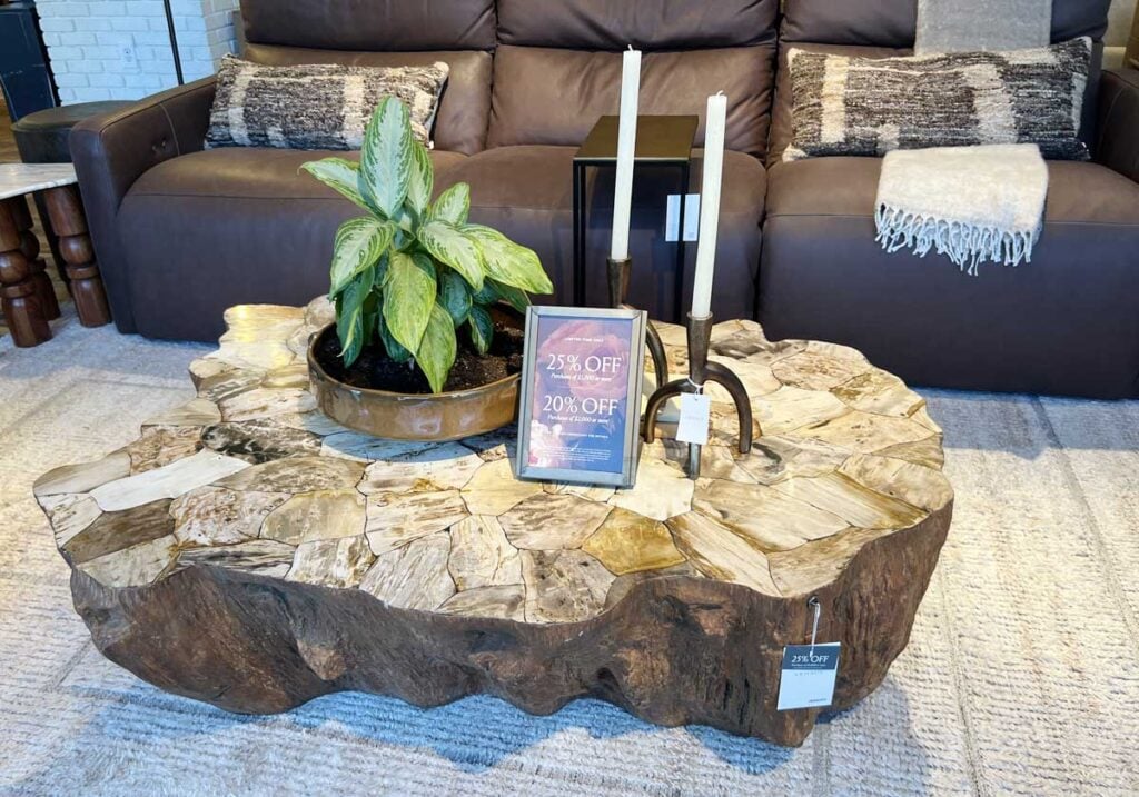 arhaus organic coffee table