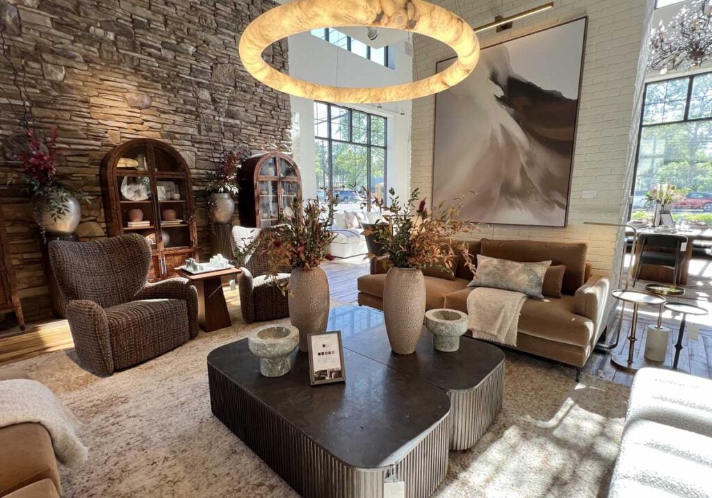 neutral brown living room