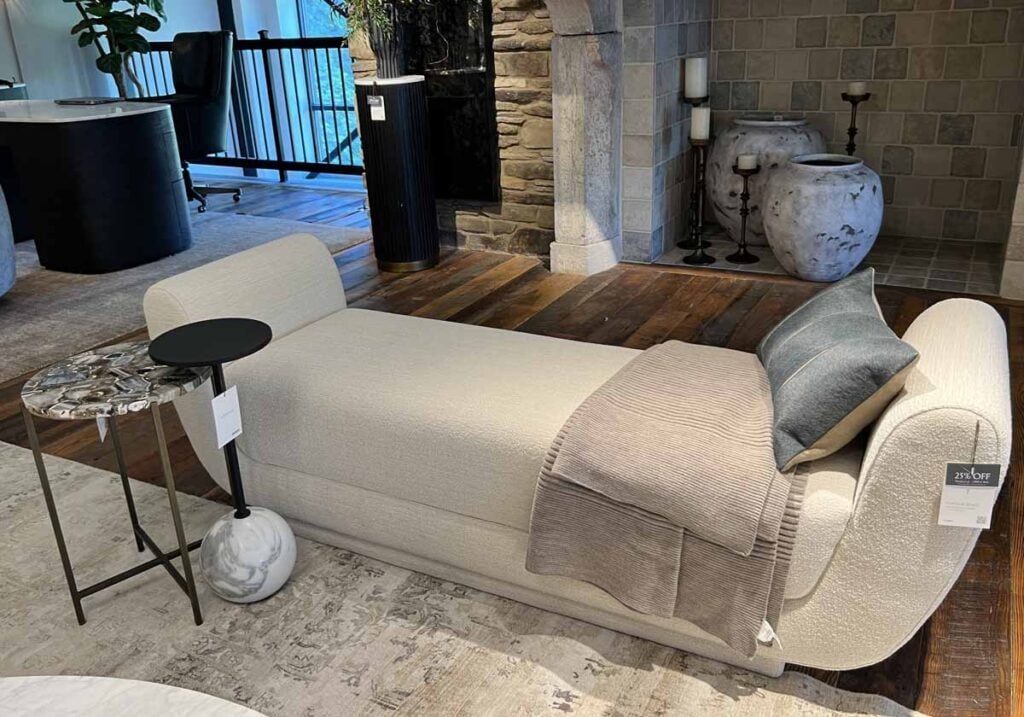 arhaus chaise lounge