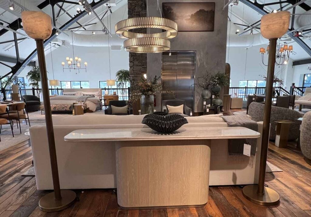 arhaus layered lighting