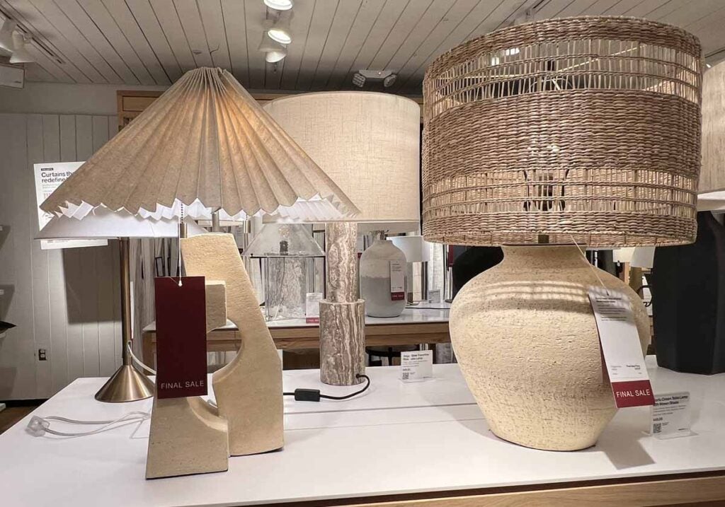 crate table lamps